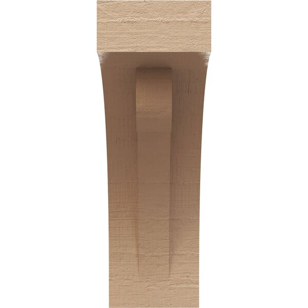 3in. W X 6in. D X 9in. H Series 2 Classic Viola Rough Cedar Woodgrain TimberThane Corbel, Primed Tan